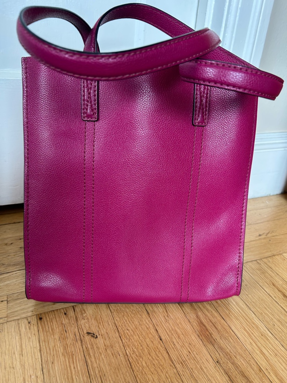 Marc Jacobs Fuchsia Pebbled Leather Tote - Picture 6 of 11